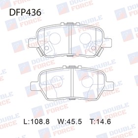 Колодки тормозные дисковые Double Force DFP436 7659561