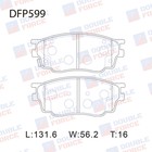 Колодки тормозные дисковые Double Force DFP599 7659563 - фото 311629698