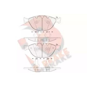 

Дисковые тормозные колодки R BRAKE RB1972