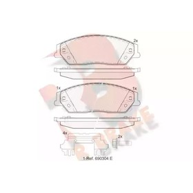 

Дисковые тормозные колодки R BRAKE RB2077