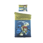 Постельное белье 1,5сп LEGO Chima Lion голубой, 160*220см, 180*240см, 50*70см 2шт, 120 гр/м, ранфорс - Фото 1