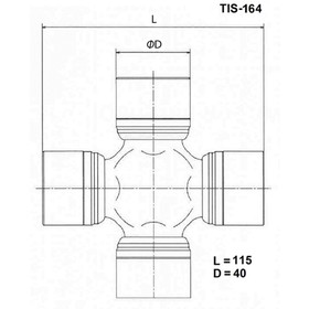 Крестовина карданного вала TOYO TIS-164 7659950