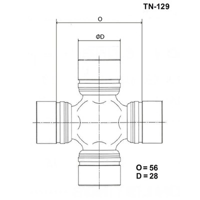 Крестовина карданного вала TOYO TN-129