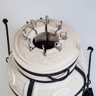 Тандыр Охотник c откидной крышкой. h=73 см, d=50 см, 82.5 кг, 8 шампуров, кочерга, совок, керамика - Фото 2