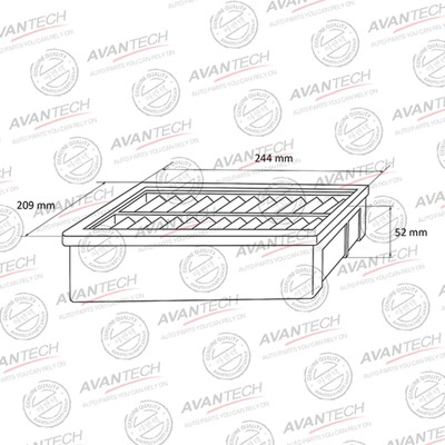 Фильтр воздушный Avantech TOYOTA: CROWN