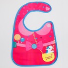 Нагрудник для кормления «Малышка» непромокаемый на липучке, с карманом, МИКС - фото 42868412