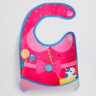 Нагрудник для кормления «Малышка» непромокаемый на липучке, с карманом, МИКС - фото 42868416