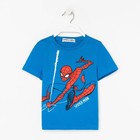 Футболка MARVEL "Человек-паук", рост 110-116 (32), синий - Фото 5