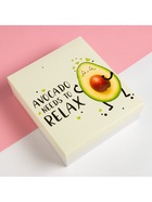 Набор подарочный «Этель» Avocado, полотенце, повязка на голову, спонж  (артикул 7546504)  большой выбор товаров оптом и в розницу по низким ценам с доставкой