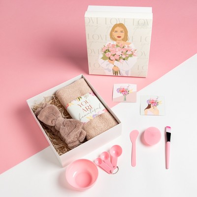 Набор подарочный «Этель» Spring, полотенце, спонж