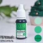 Краситель пищевой гелевый водорастворимый «Зелёный» для десертов и пасхальных яиц, 15 мл. - Фото 1