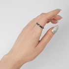 Кольцо «Ночь» под гематит, узкое, чёрное, размер 18 - Фото 2