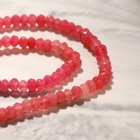 Бусы рондель гранёный «Агат» под турмалин, 45 см с удлинителем 5 см - фото 30756835