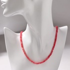 Бусы рондель гранёный «Агат» под турмалин, 45 см с удлинителем 5 см - фото 30756837