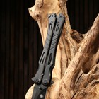 Нож-бабочка "Шершень" черный, сталь - 420, рукоять - сталь, 21 см 7560191 - Фото 5