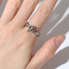 Кольцо «Перстень» ворон, цвет чернёное серебро, безразмерное - Фото 2