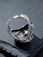 Кольцо «Перстень», лев, цвет чернёное серебро, безразмерное - Фото 5