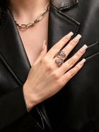 Кольцо «Перстень», череп на костях, цвет чернёное серебро, безразмерное - Фото 2