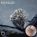 Кольцо «Перстень» сокол, цвет чернёное серебро, безразмерное - фото 6535330