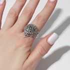 Кольцо «Перстень» сокол, цвет чернёное серебро, безразмерное - Фото 2