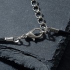 Кулон унисекс «Око» с черепом, цвет бело-голубой в чернёном серебре на чёрном шнурке, 50 см - фото 6535333