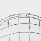 Фруктовница Доляна «Решето», 23.5×23.5×10.5 см, хромированная - Фото 4