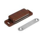 Магнит мебельный ТУНДРА M003BR, 72×13 мм, большой, коричневый, 1 шт. 7644487