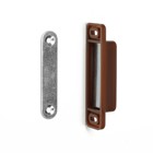 Магнит мебельный ТУНДРА M003BR, 72×13 мм, большой, коричневый, 1 шт. 7644487