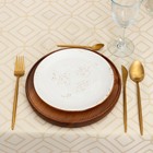 Скатерть Этель "Ромбы" цв.бежевый, 142*110 +/-3 см, 115 ±10 гр,100% п/э - фото 24381341