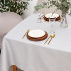 Скатерть «Этель. Винтаж», серебро, 142×180 +/-3 см, 115±10 г,100% п/э - фото 60103340