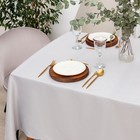 Скатерть Этель "Зигзаг" цв.серебро, 142*110 +/-3 см, 115 ±10 гр,100% п/э - Фото 3