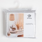 Скатерть Этель "Зигзаг" цв.серебро, 142*110 +/-3 см, 115 ±10 гр,100% п/э - Фото 8