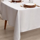 Скатерть Этель "Зигзаг" цв.серебро, 142*283 +/-3 см, 115 ±10 гр,100% п/э 7097401 - фото 13872274