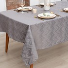 Скатерть Этель "Lines" цв.серый, 142*283 +/-3 см, 115 ±10 гр,100% п/э - фото 21475737