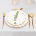 Скатерть Этель "Ветвь" цв.серебро, 142*283 +/-3 см, 115 ±10 гр,100% п/э - фото 24596184