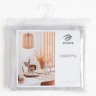 Скатерть Этель "Ветвь" цв.серебро, 142*283 +/-3 см, 115 ±10 гр,100% п/э - фото 24596189