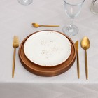 Скатерть Этель "Линии" цв.серебро, 142*283 +/-3 см, 115 ±10 гр,100% п/э - фото 21475810