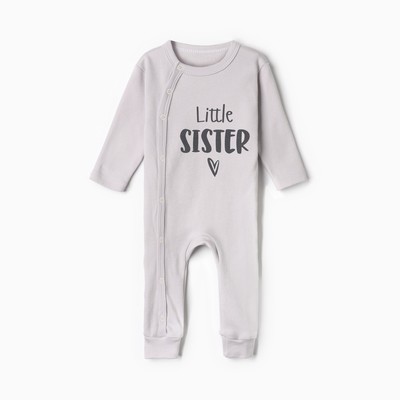 Комбинезон для девочки «Крошка Я» Sister, рост 68-74 см, серый