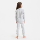 Пижама детская для девочки KAFTAN Sister, р.30 (98-104), серый - Фото 4