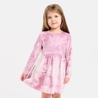 Платье детское KAFTAN "Dream" р.30 (98-104), лиловый тай-дай - фото 1629259