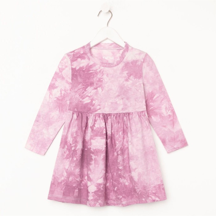 Платье детское KAFTAN "Dream" р.30 (98-104), лиловый тай-дай - фото 1907371455