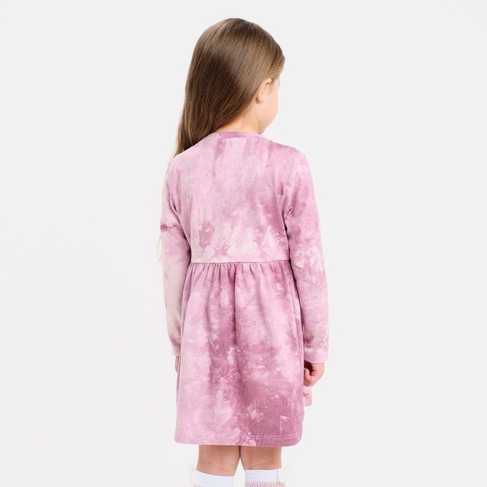 Платье детское KAFTAN "Dream" р.30 (98-104), лиловый тай-дай - фото 1926348138