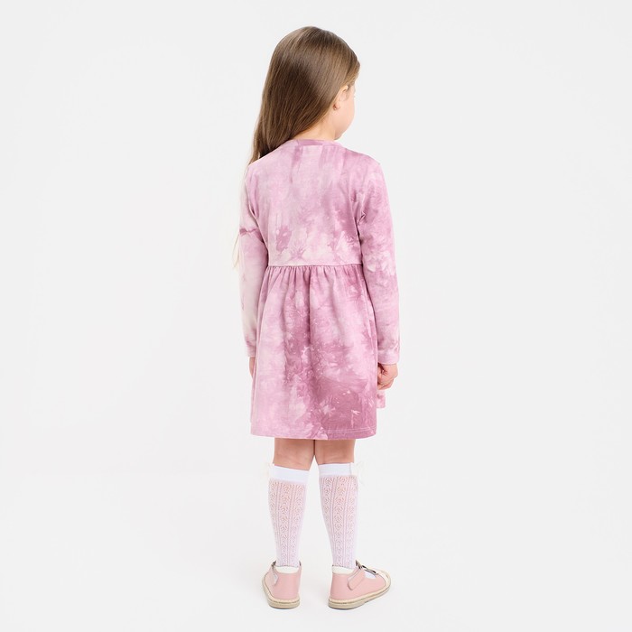 Платье детское KAFTAN "Dream" р.30 (98-104), лиловый тай-дай - фото 1926348140