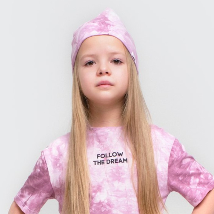 Шапка детская KAFTAN «Dream», р-р 50, лиловый тай-дай