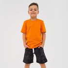 Костюм для мальчика (футболка, шорты) KAFTAN "Trendy" размер 30 (98-104), цвет оранжевый - фото 9555184