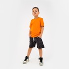 Костюм для мальчика (футболка, шорты) KAFTAN "Trendy" размер 30 (98-104), цвет оранжевый - Фото 3