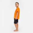 Костюм для мальчика (футболка, шорты) KAFTAN "Trendy" размер 36 (134-140), цвет оранжевый - Фото 7