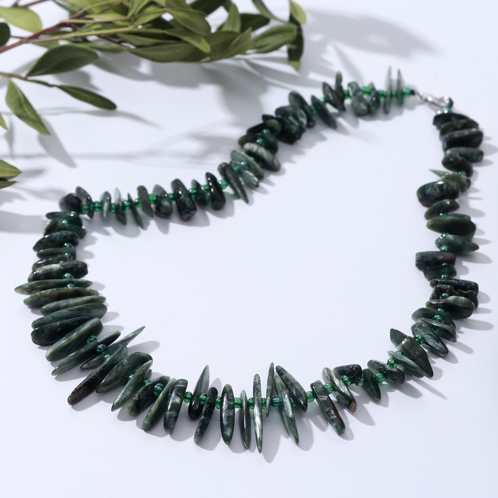 Бусы крошка через бисер «Серафинит», 42см - Фото 1