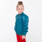 Куртка для девочки, цвет зелёный, рост 104 см - Фото 3