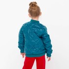 Куртка для девочки, цвет зелёный, рост 104 см - Фото 6